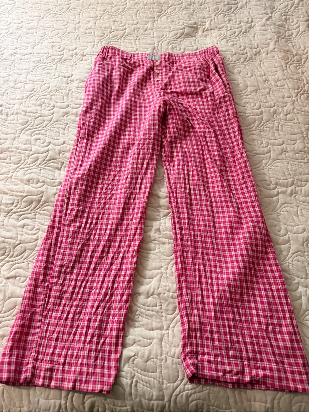 J. Crew Plaid Cozy Pajama Loungewear Pants Size Medium